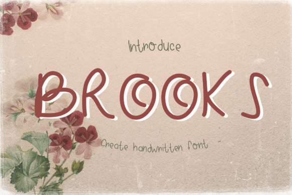 Brooks: A Handwritten Font for Creative Expression