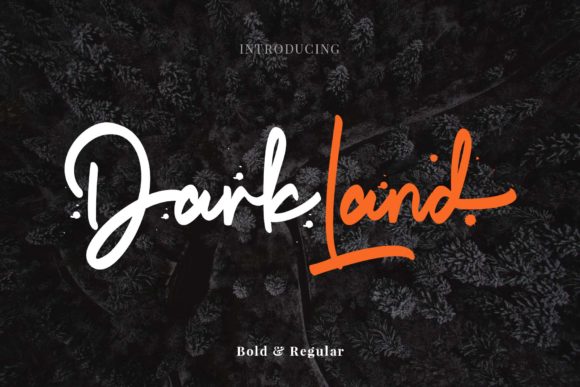 Dark Land Font for Editorial Design