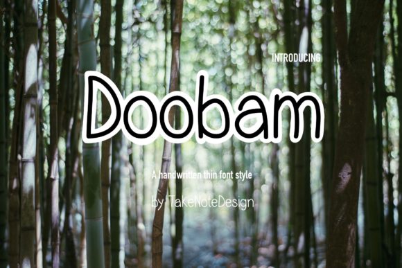 Doobam: A Handwritten Font for Web Design