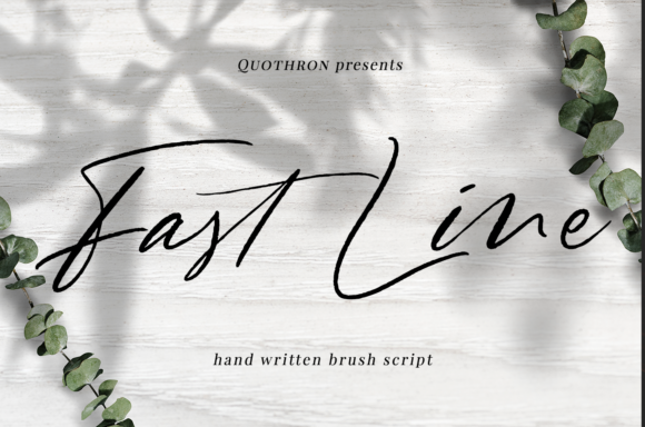 Fast Line Font for Creative Projects