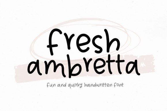 Fresh Ambretta: A Quirky Handwritten Font