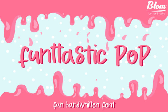 Funttastic Pop: A Handwritten Font for Creative Projects