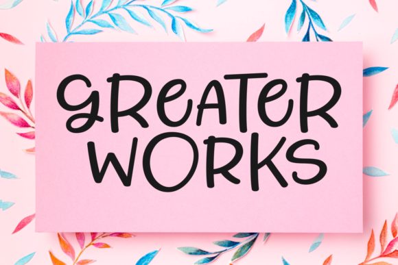 Greater Works Font for Business