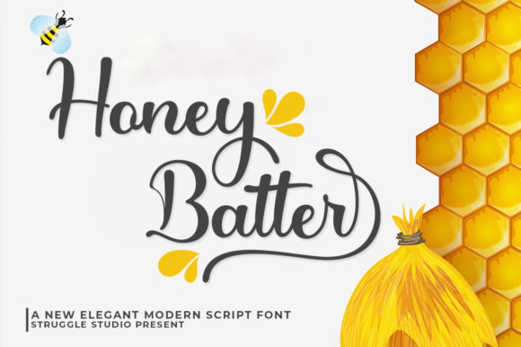 Honey Batter Font for Creative Projects