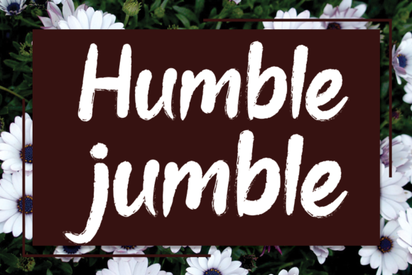 Humble Jumble: A Flowing Script for Creative Designers