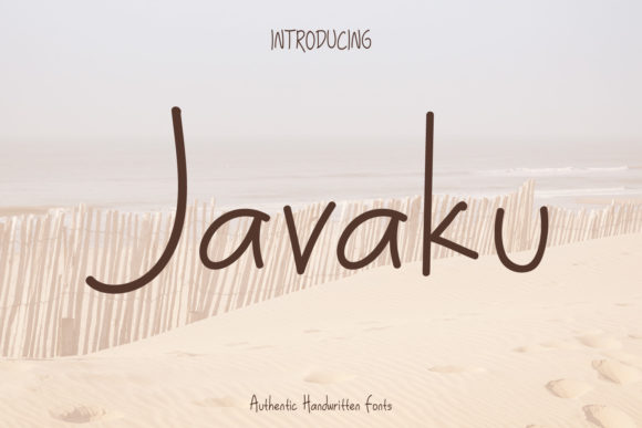 Javaku: A Handwritten Font for Creative Campaigns