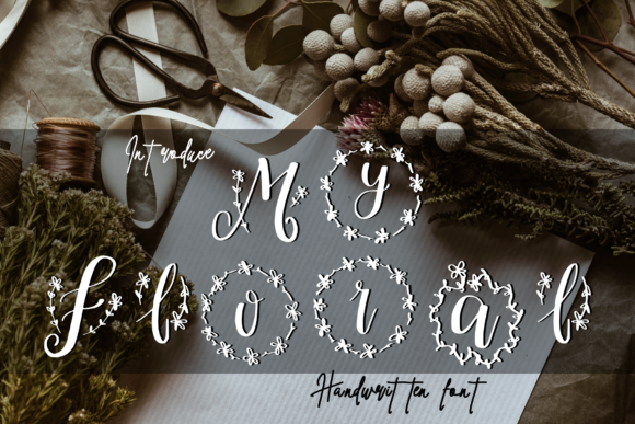 My Floral: A Handwritten Font for Creative Projects