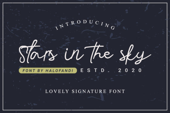 Stars in the Sky: A Stylish Script Font