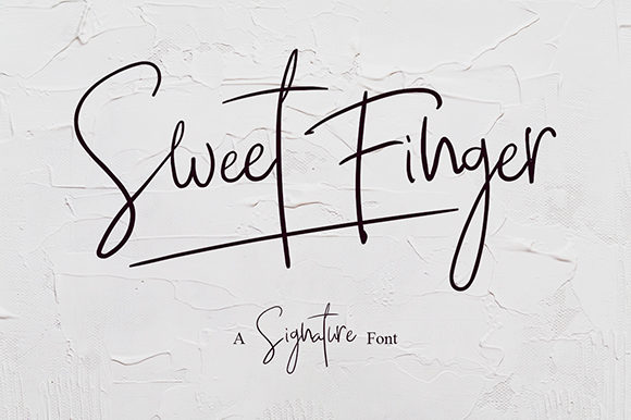 Sweet Finger Font for Web Design