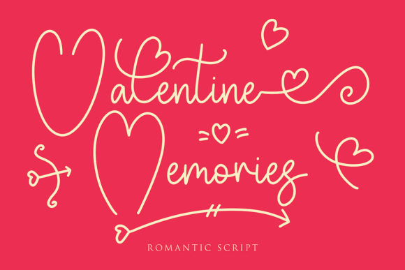 Valentine Memories Font for Creative Campaigns