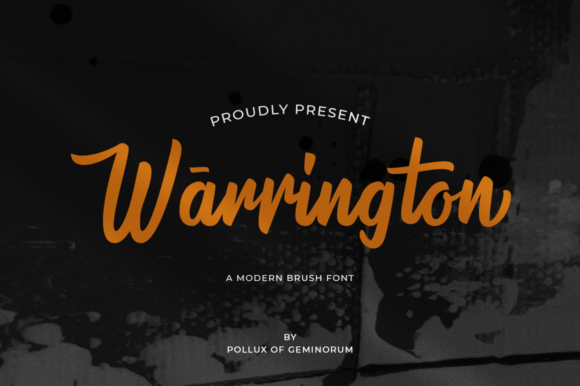 Warrington: A Flowing Script Font